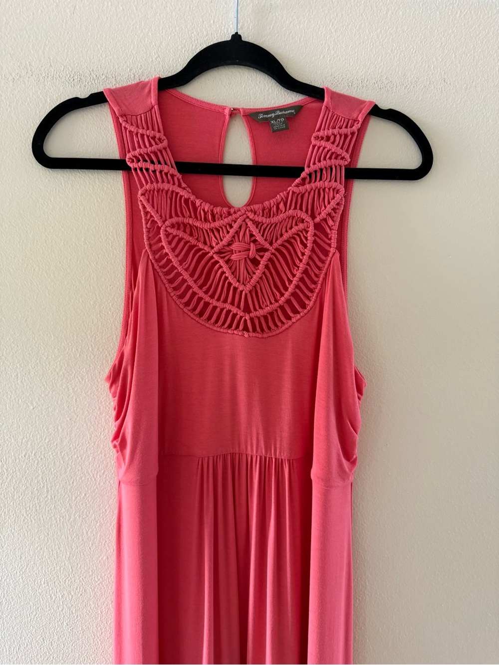 Tommy Bahama Tambour Crochet Halter Maxi Dress in Full Bloom - Picture 4 of 7